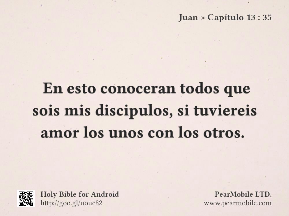 Juan, Capítulo 13:35